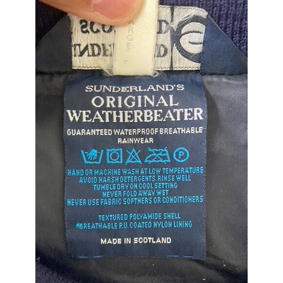 Vintage 80s Windbreaker Pullover Mens XL Retro Waterproof Rainwear Scotland - Picture 3 of 8